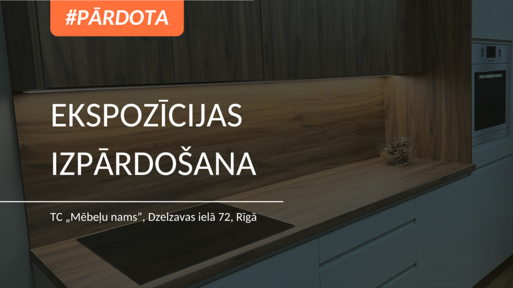 Pārdota Virtuves mēbeles -Ekspozīcijas izpārdošana MK Virtuves